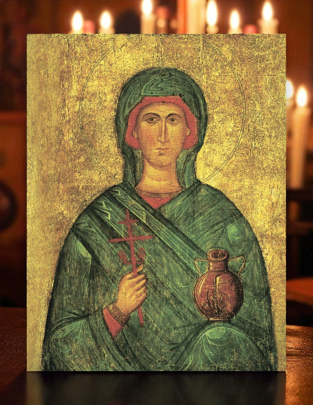 Saint Martyr Anastasia the Deliverer from Potions Orthodox Wooden Icon