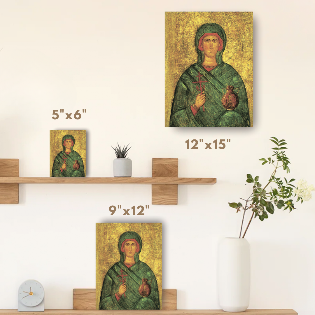Saint Martyr Anastasia the Deliverer from Potions Orthodox Wooden Icon