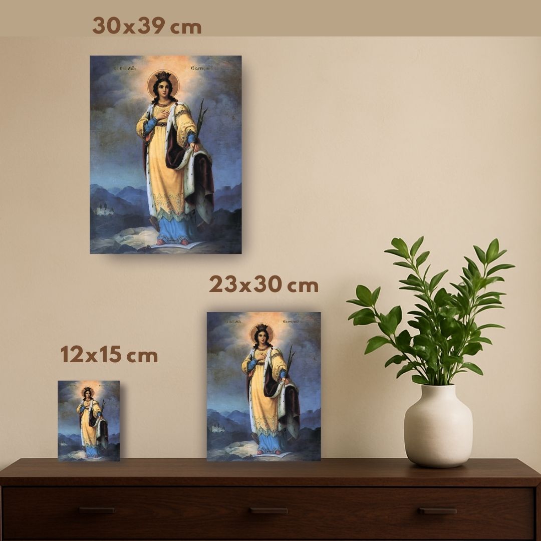 Christian religious artwork of Saint Catherine martyr