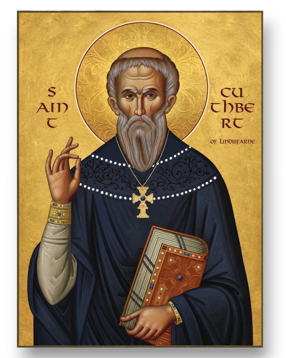 Saint Cuthbert of Lindisfarne Orthodox icon