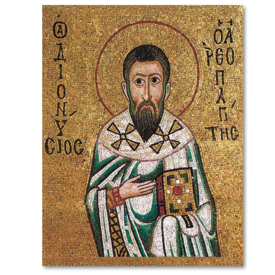 Saint Dionysius the Areopagite is one of the most remarkable figures of the early Christian Church — a man who heard the Apostle Paul preach on the hill of the Areopagus in Athens, believed, and gave the rest of his life entirely to Christ