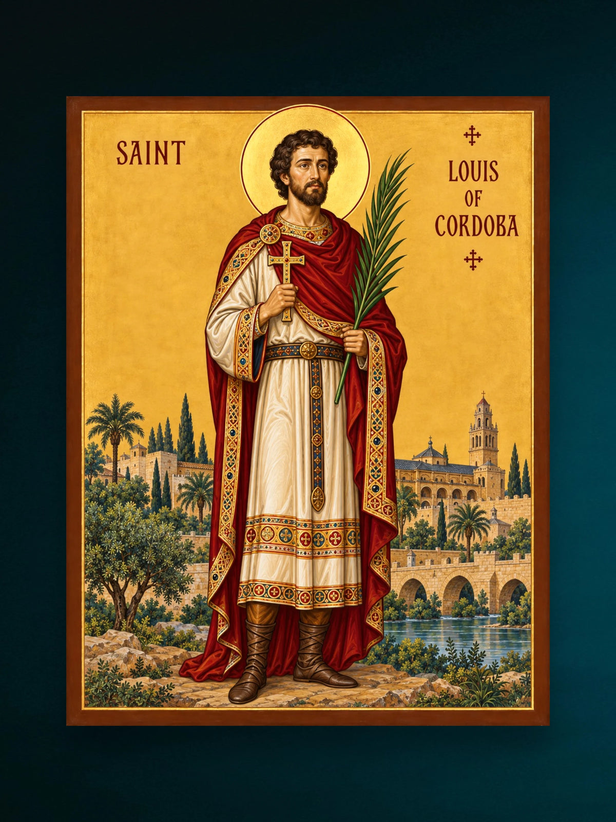 San Luis, mártir de Córdoba, raro icono de santo occidental