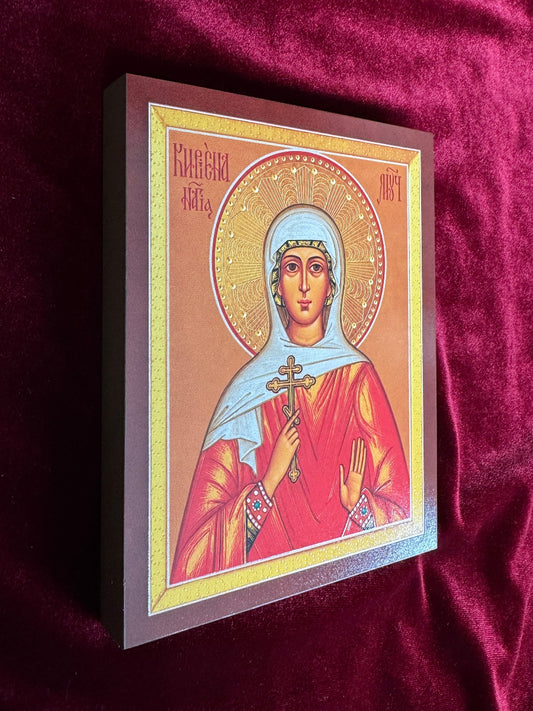 Saint Martyr Cyriena (Kira) of Tarsus. Wooden orthodox icon