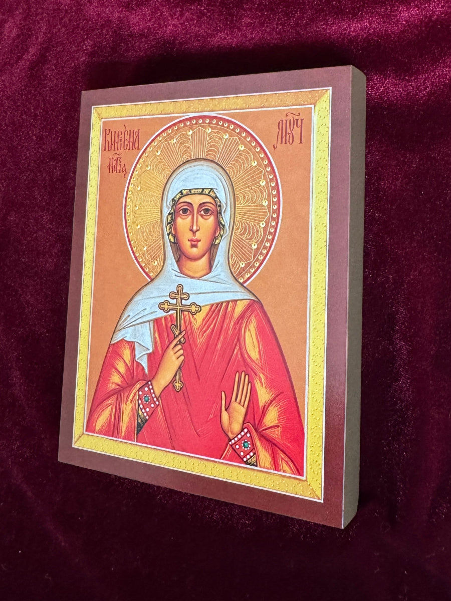 Saint Martyr Cyriena (Kira) of Tarsus. Wooden orthodox icon