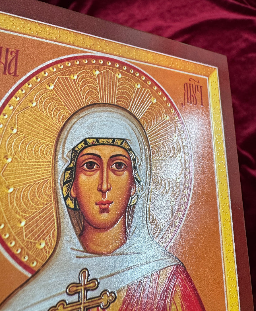 Saint Martyr Cyriena (Kira) of Tarsus. Wooden orthodox icon