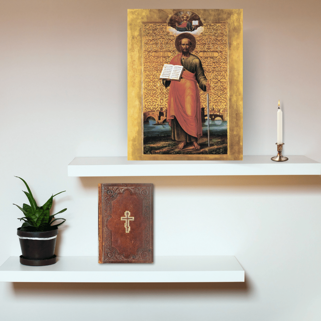 Saint Paul holding Epistles icon