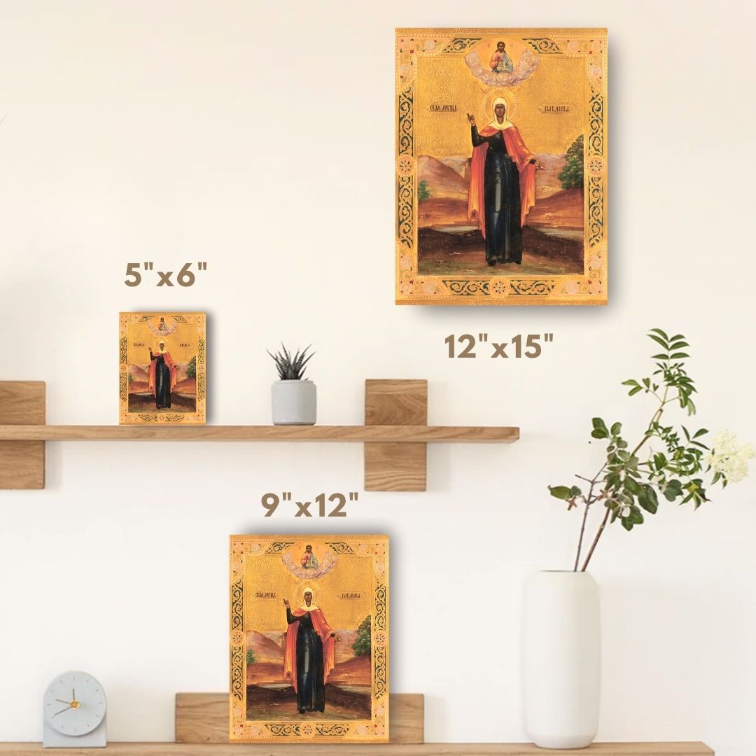 Saint Paulina Martyr of Rome — Wooden Orthodox Icon