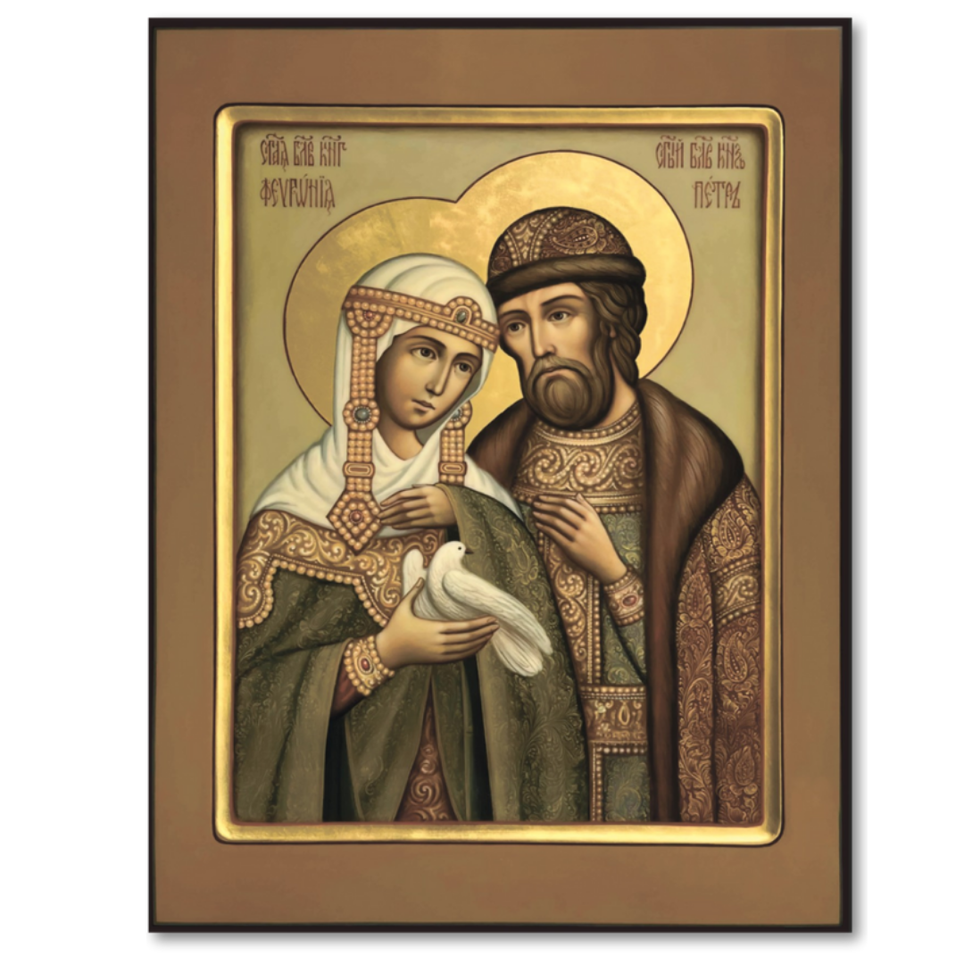 Orthodox icon of Saints Peter and Fevronia Murom