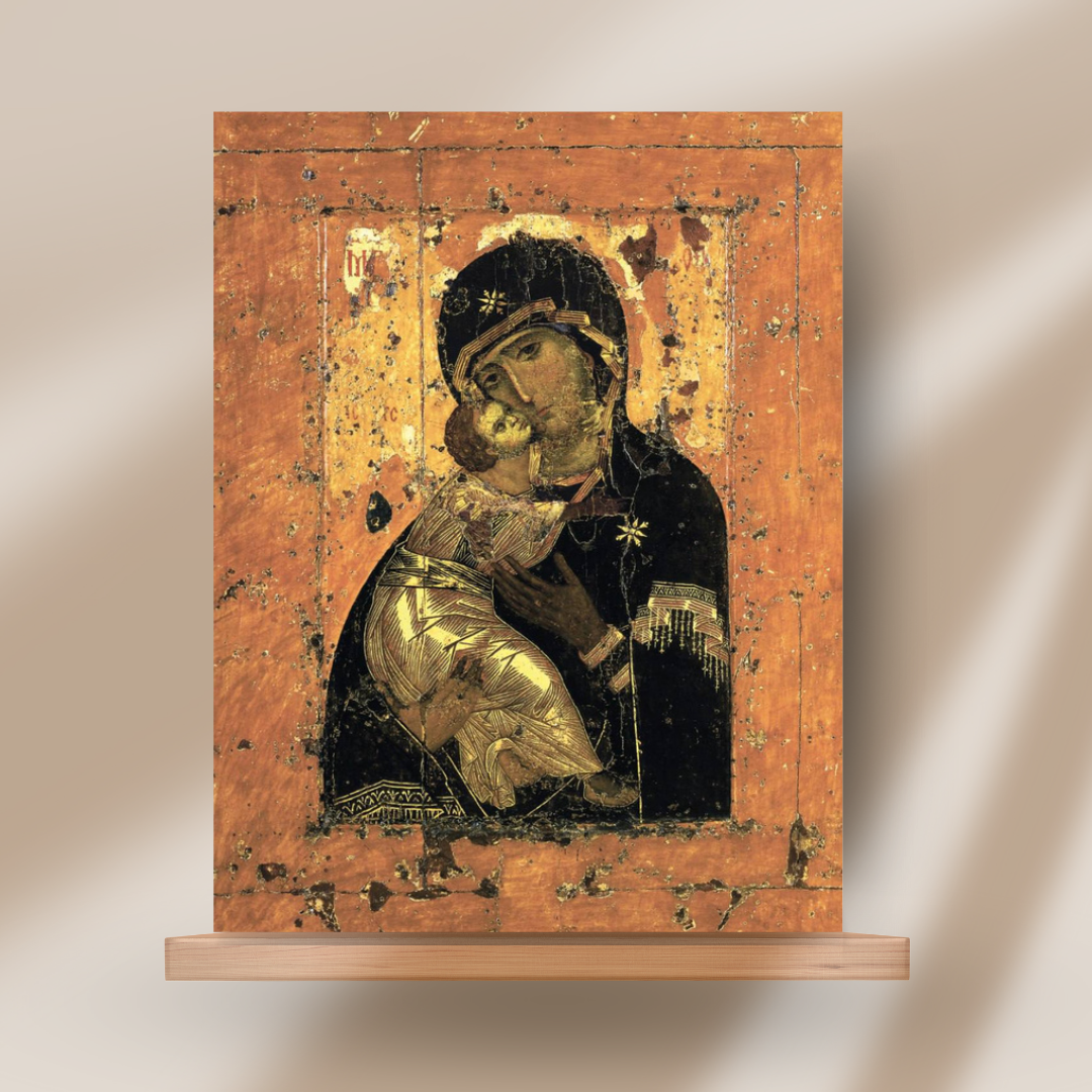 Icon of the Most Holy Theotokos of Vladimir historical Russian icon