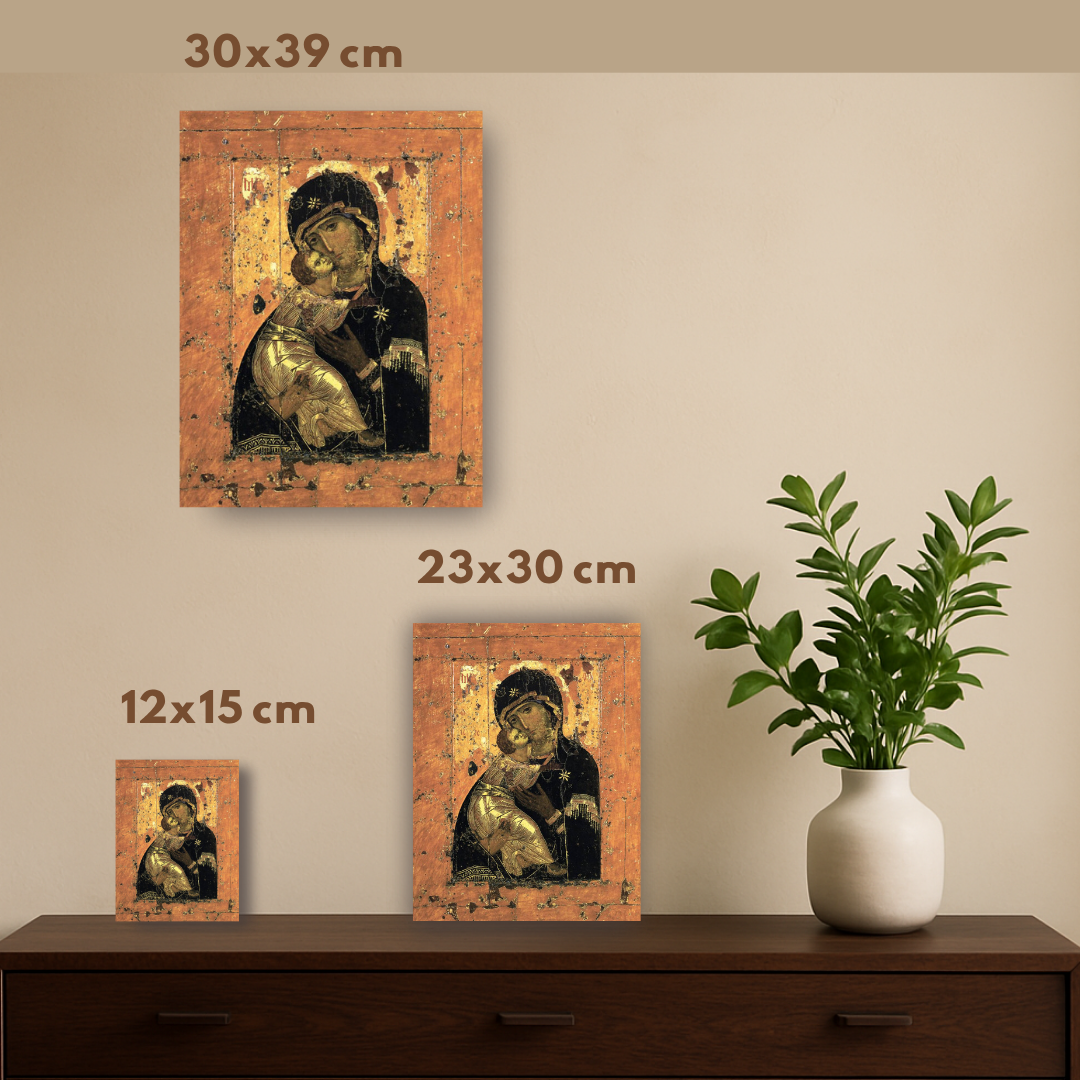 Icon of the Most Holy Theotokos of Vladimir historical Russian icon