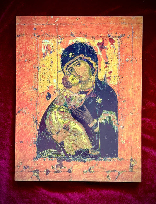 12th-century Vladimir Icon of the Mother of God from the Tretyakov Gallery