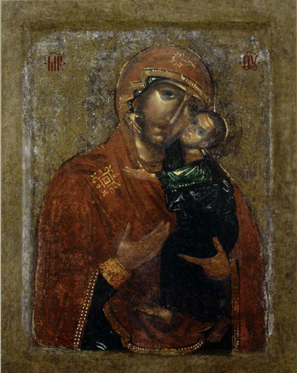 Wooden Icon of the Mother of God of Tolga (The Theotokos of Tolga)