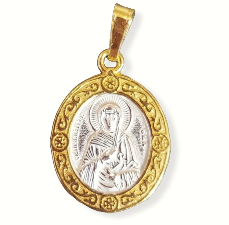 Holy Mother Eve Icon Necklace pendant. Сhristian Сharm