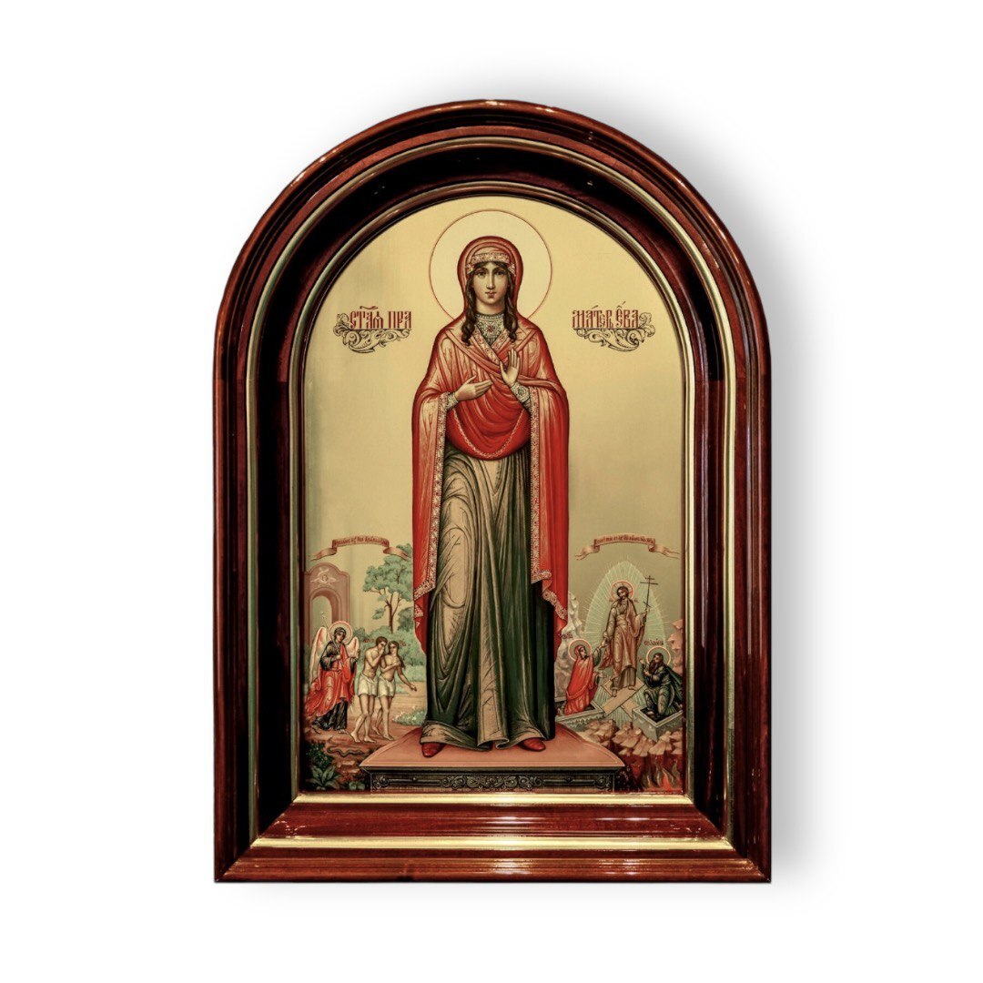 Saint Foremother Eve. Wooden orthodox icon.