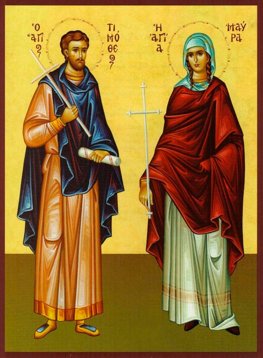 Icon of Holy Martyrs Timothy and Maura