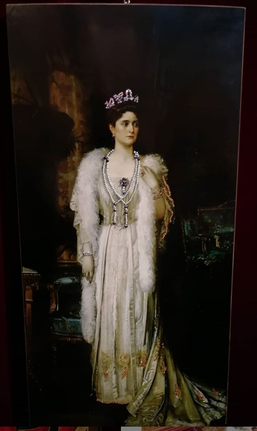 Wooden Icon of Saint Empress of Russia Alexandra Feodorovna Romanova