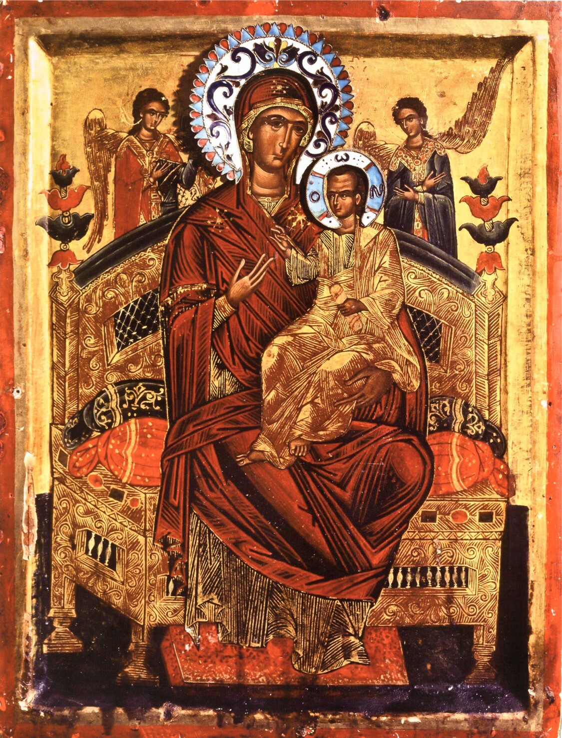 Wooden Icon of the Mother of God Panagia Pantanassa (Most-Holy Queen of All), The Tsaritsa