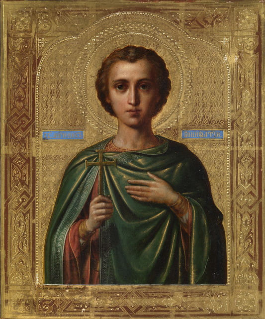 Saint Holy Martyr Boniface of Tarsus. Wooden orthodox icon.