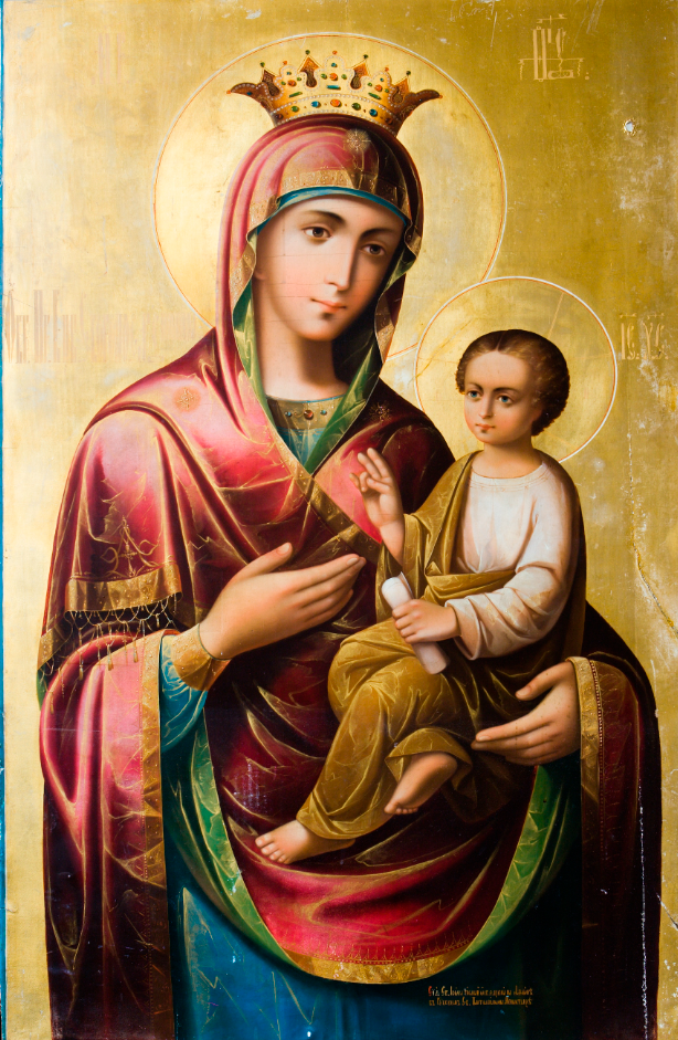 Wooden Icon of the Mother of God Quick to Hear