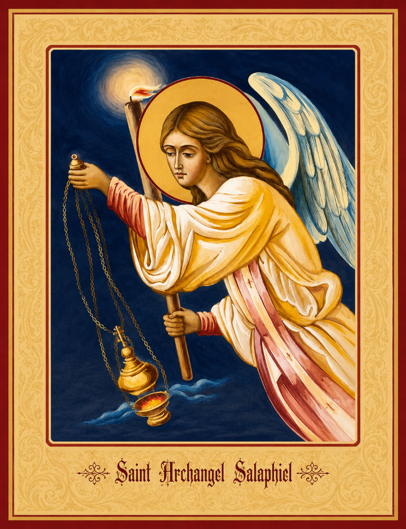 Icon of Saint Archangel Salaphiel