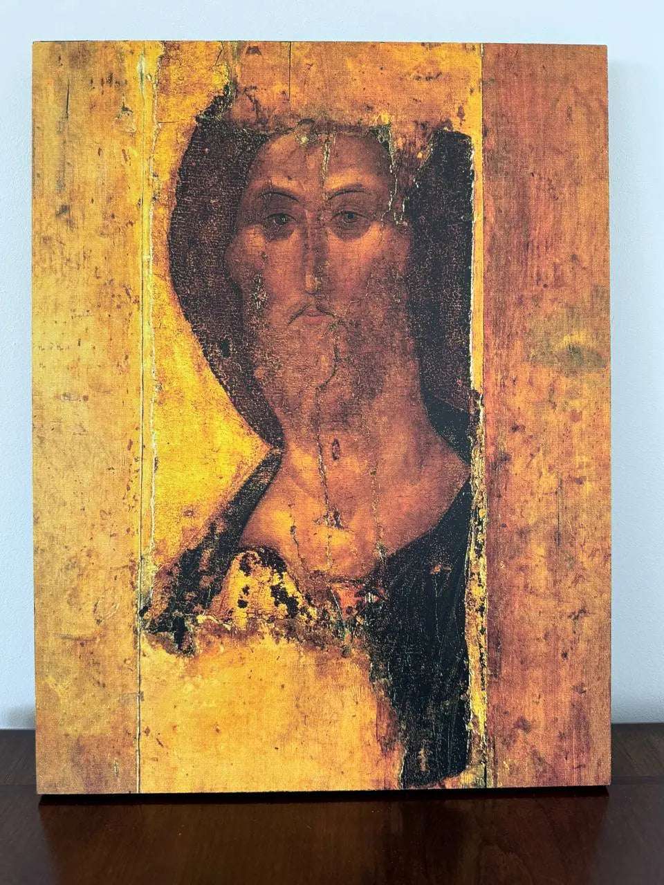Jesus Christ Pantocrator Icon Zvenigorod Savior by Andrei Rublev Orthodox Wooden Icon - iconsofsaints.com