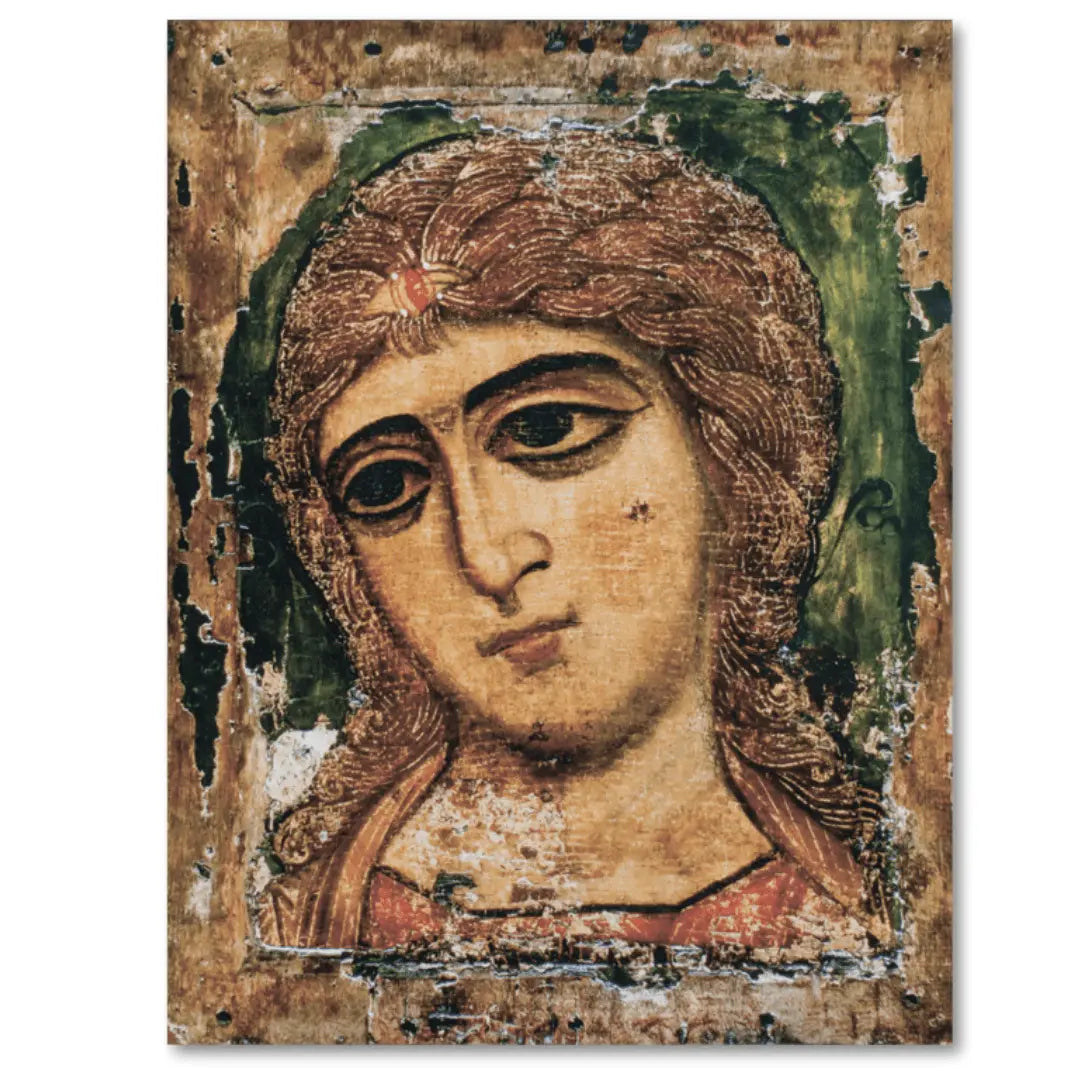 Orthodox Icon of Archangel Gabriel – Angel "Golden Hair" Handmade Religious Wall Art 12th Century Icon - iconsofsaints.com