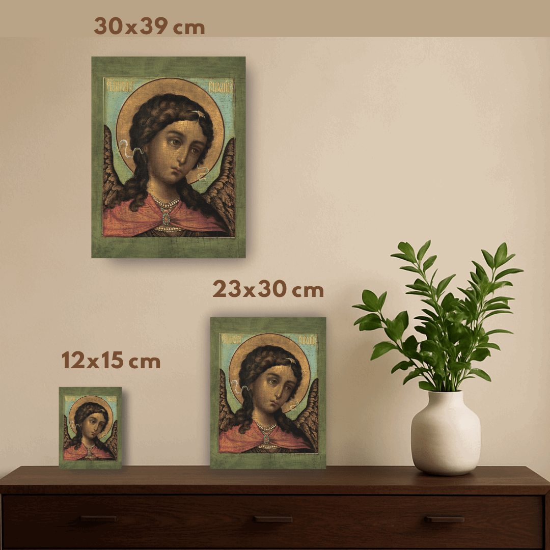 Orthodox Icon of Archangel Michael on Wood Spiritual Protection Christian Wall Art - iconsofsaints.com