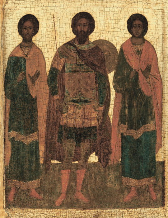 Orthodox Icon of Saint Theodore Stratelates Flor and Lavr Wooden Wall Art - iconsofsaints.com