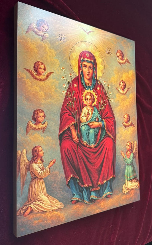 Mother of Sicily Prayer Icon, Sicilian Virgin Mary Icon