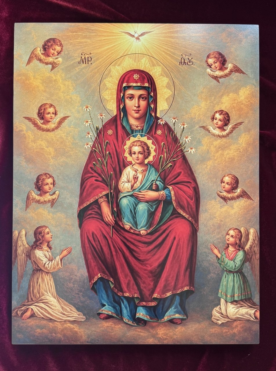 Orthodox Mother of Sicily Icon, Icono de la Madre de Dios de Sicilia, Nuestra Señora de Sicilia