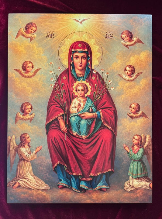 Orthodox Mother of Sicily Icon, Icono de la Madre de Dios de Sicilia, Nuestra Señora de Sicilia