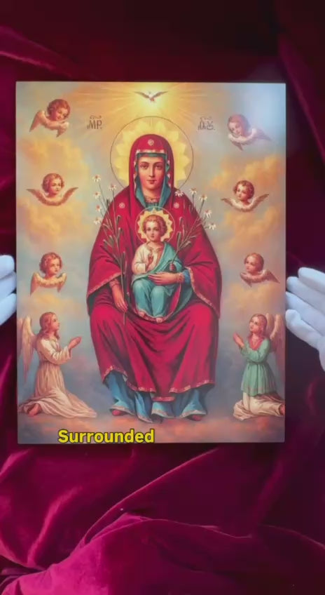 Sicilian Theotokos Icon, Virgin Mary of Sicily, Our Lady of Sicily, Madonna of Sicily