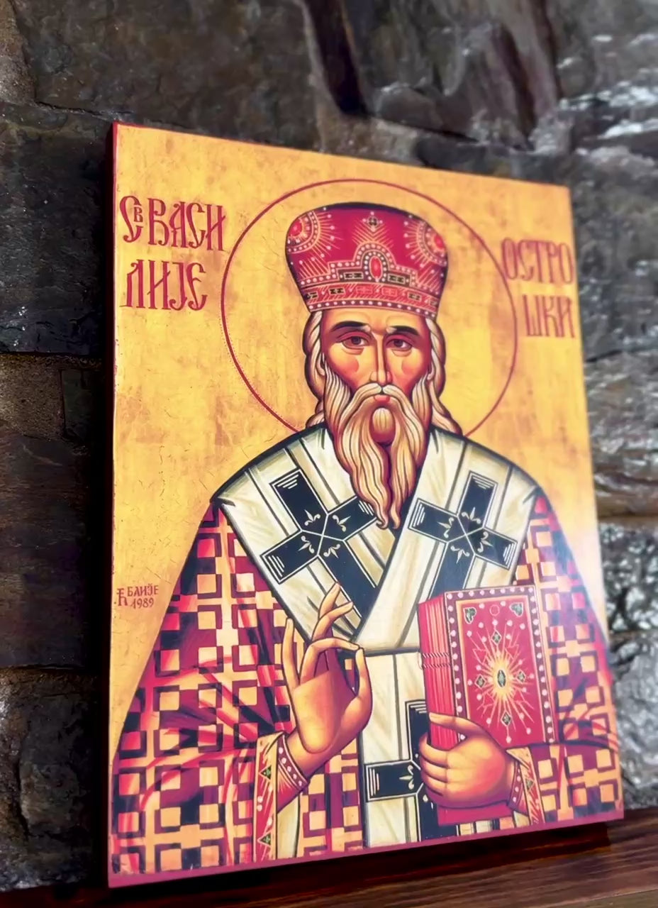 Icon of Saint Basil of Ostrog