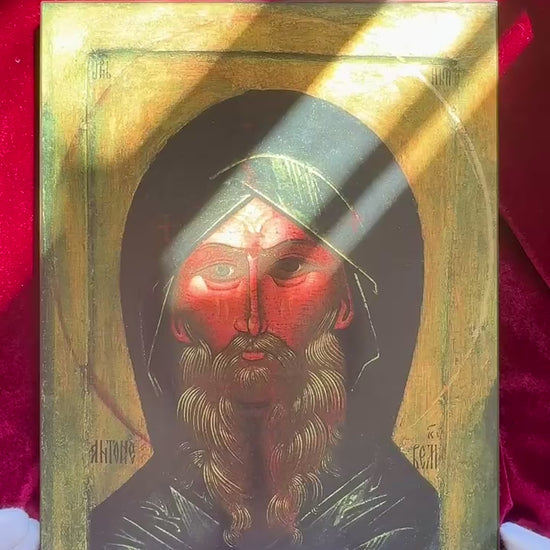 Saint Anthony the Great icon video