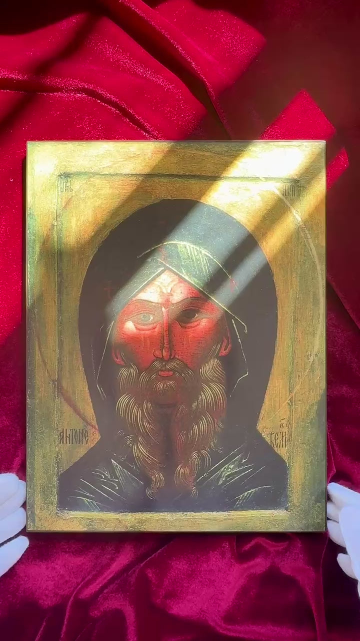 Saint Anthony the Great icon video