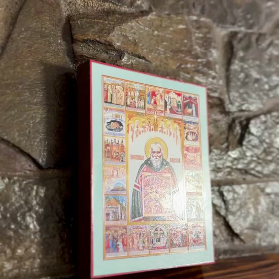 Orthodox Icon of Elder Archpriest Nicholas Guryanov – Russian Spiritual Father – Modern Orthodox Saint – Christian Prayer Icon