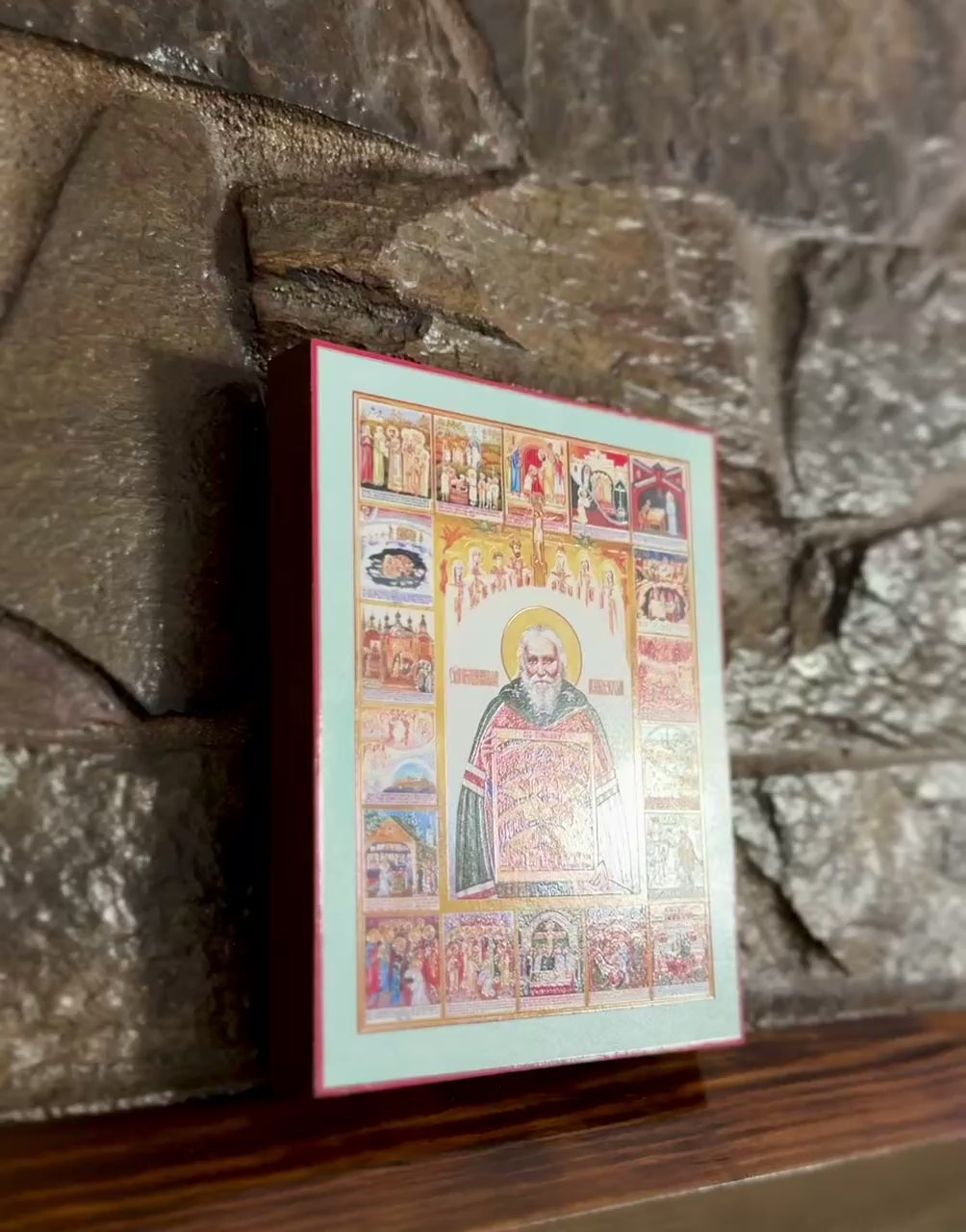 Orthodox Icon of Elder Archpriest Nicholas Guryanov – Russian Spiritual Father – Modern Orthodox Saint – Christian Prayer Icon