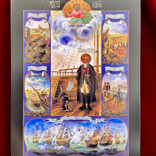 A gift for sailors: an icon of Saint Admiral Feodor Ushakov