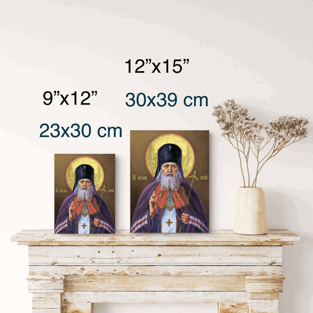 Saint Luke of Crimea Icon Orthodox Bishop Surgeon Voyno - Yasenetsky Religious Icon of Healing and Faith - iconsofsaints.com