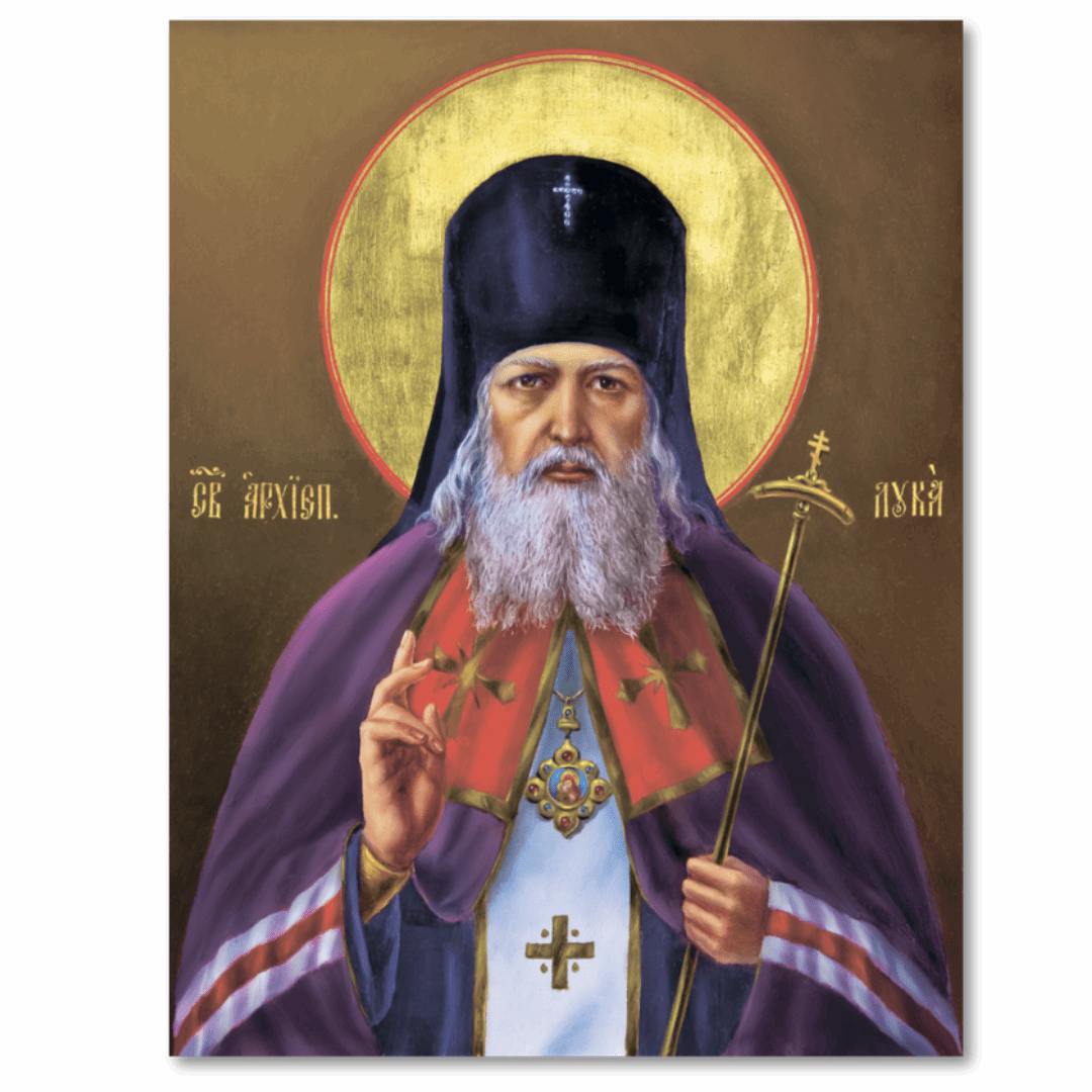 Saint Luke of Crimea Icon Orthodox Bishop Surgeon Voyno - Yasenetsky Religious Icon of Healing and Faith - iconsofsaints.com