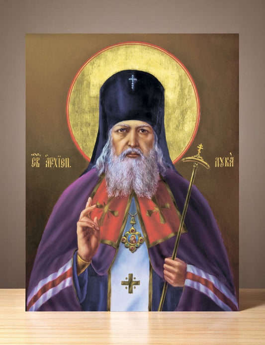 Saint Luke of Crimea Icon Orthodox Bishop Surgeon Voyno - Yasenetsky Religious Icon of Healing and Faith - iconsofsaints.com