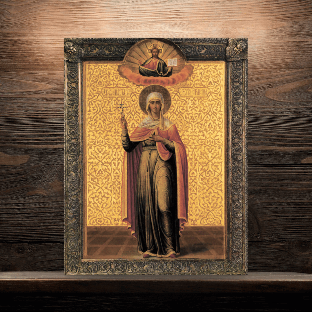 Saint Martyr Anastasia the Deliverer from Potions Orthodox Wooden Icon - iconsofsaints.com