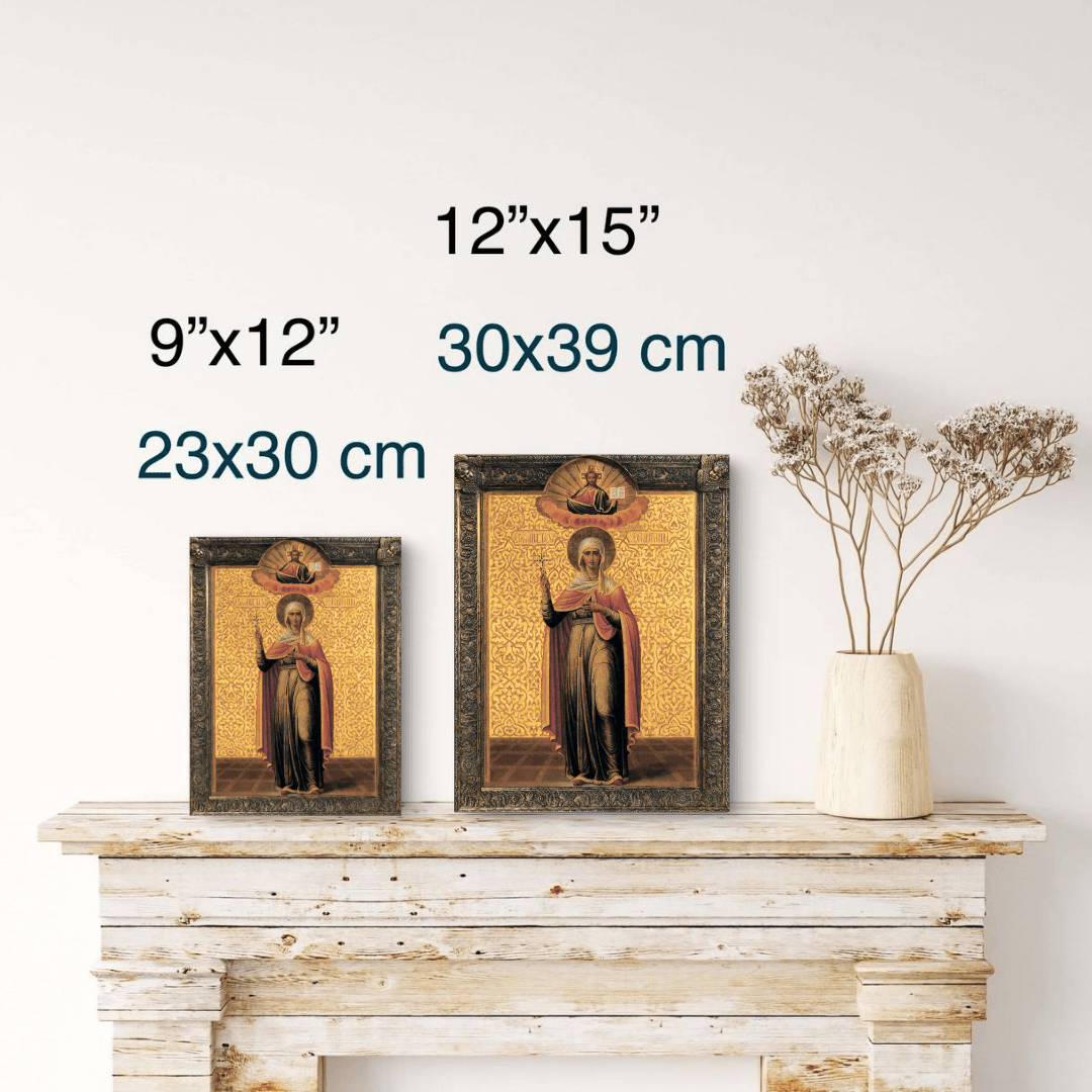 Saint Martyr Anastasia the Deliverer from Potions Orthodox Wooden Icon - iconsofsaints.com