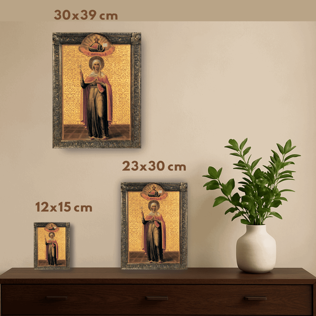 Saint Martyr Anastasia the Deliverer from Potions Orthodox Wooden Icon - iconsofsaints.com