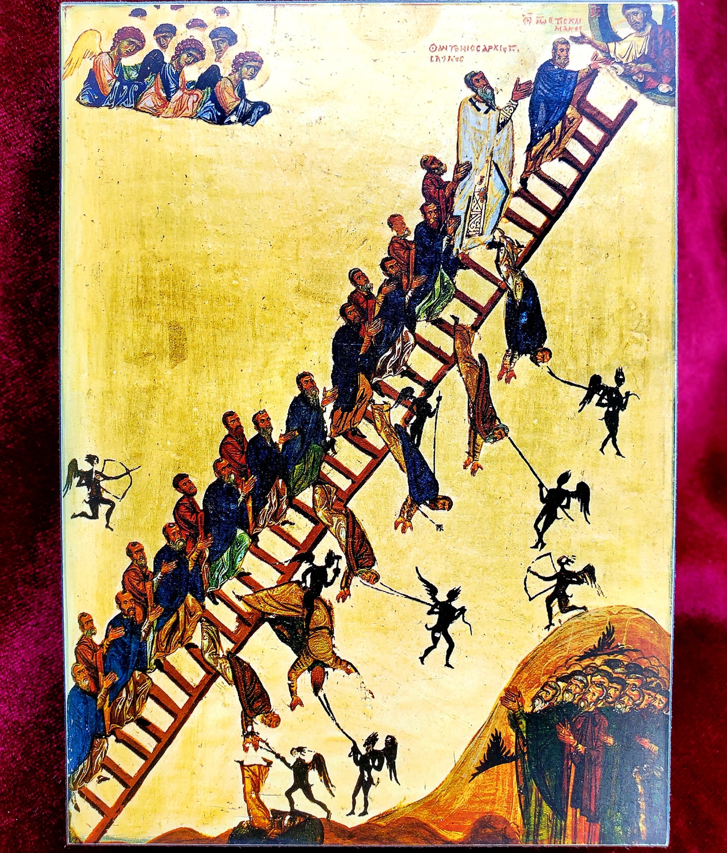 The icon of the Paradise Ladder of the John Climacus.