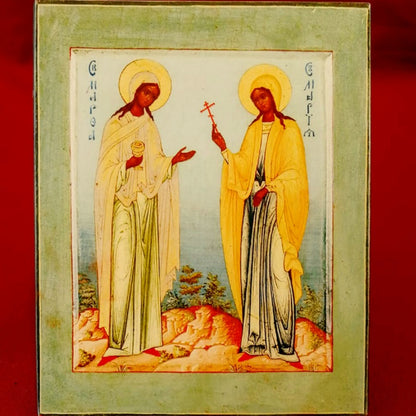 Icône des saints Marthe et Marie