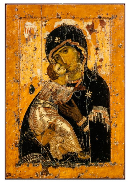 Wooden Icon of the Mother of God "Vladimirskaya" (from Vladimir)