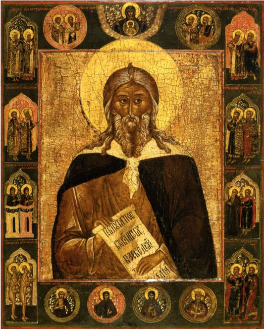 Saint Elijah the Prophet. Wooden orthodox icon